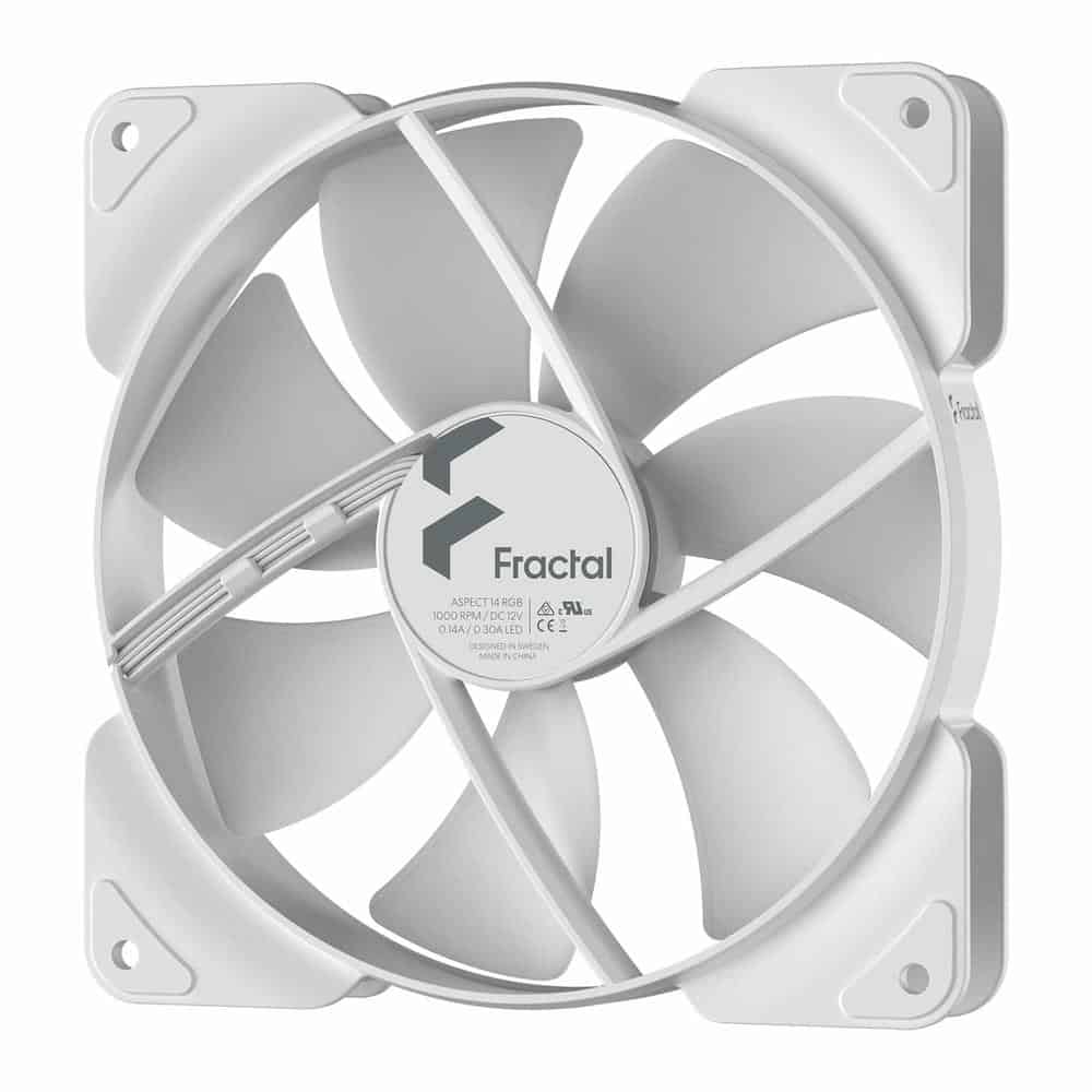 (image for) Fractal Designs Aspect 14 RGB 3-pin Cooling Fan White